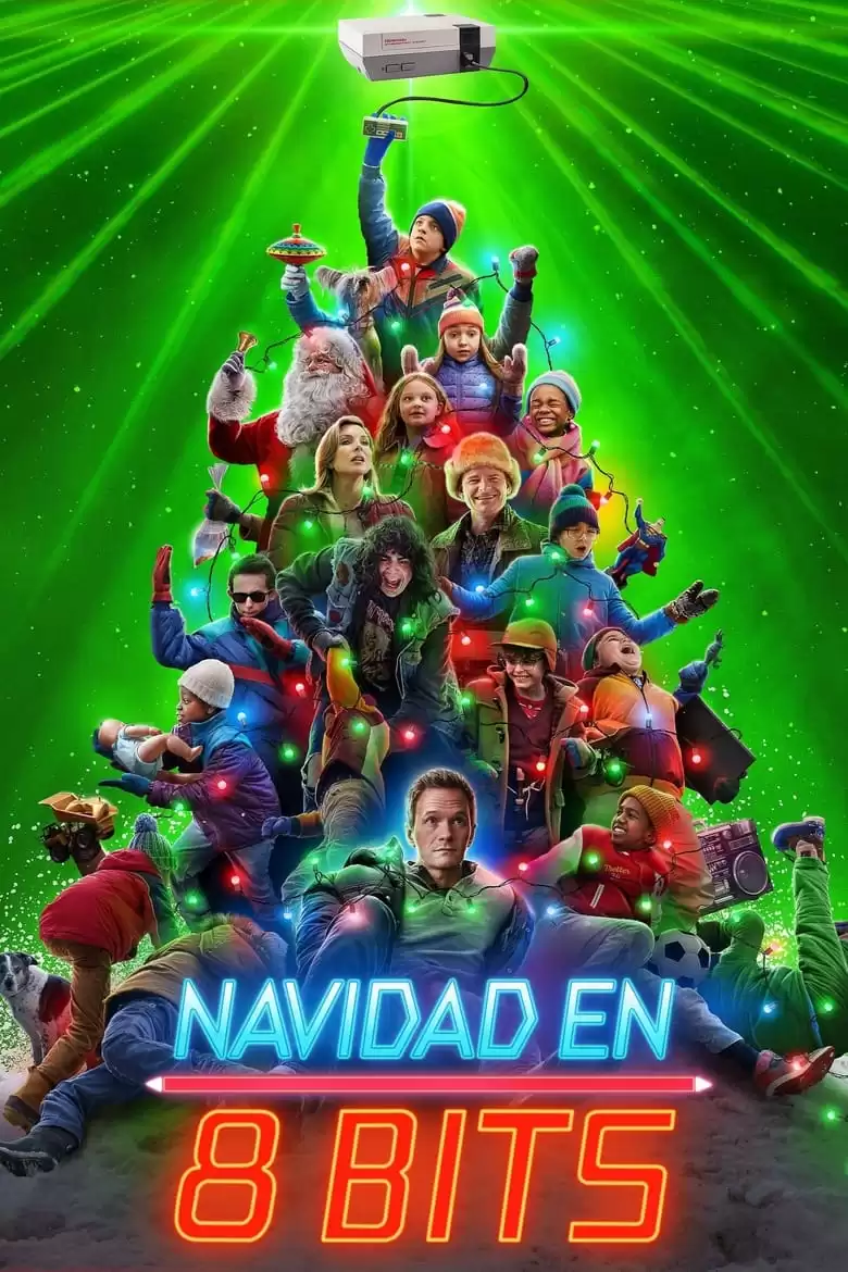 Poster de Navidad en 8 Bits