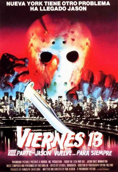 Poster de Viernes 13, Parte VIII: Jason toma Manhattan
