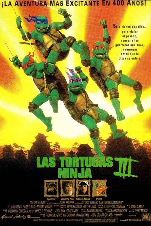 Poster de Las Tortugas Ninja III: Viaje al pasado