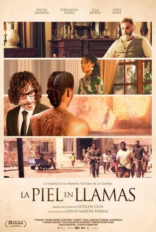 Poster de La piel en llamas
