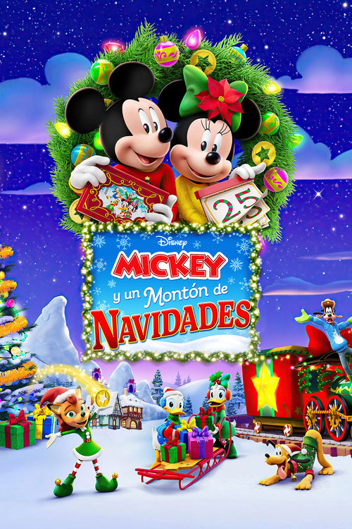 Poster de Mickey y un montón de navidades