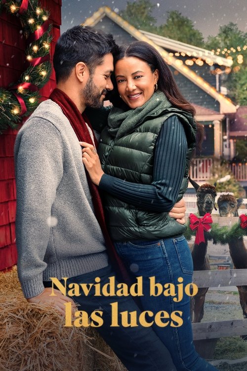 Poster de Navidad bajo las luces